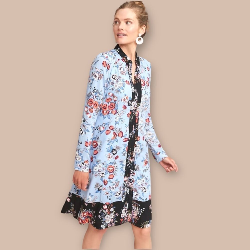 Anthropologie Maeve Leyster Shirtdress